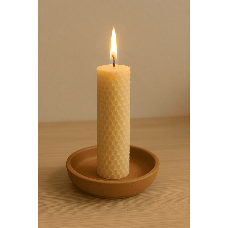 Bienenwachskerze 110 mm – reine Handarbeit | Bienenwachs
