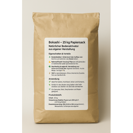Bokashi 25 kg – Organischer Dünger & Bodenaktivator